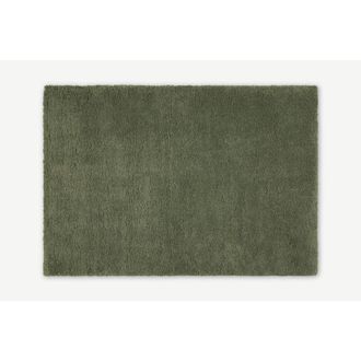 MADE.COM Alfombra de pelo Mala, extragrande, 200 x 290 cm, verde salvia