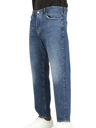 A|X Armani Exchange Blue Slim-Fit Cotton-Blend Jeans