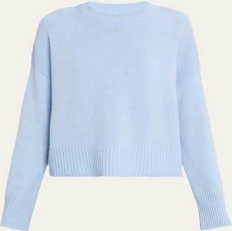 Lafayette 148 New York Boxy Crewneck Cashmere Sweater