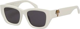 Palm Angels Zonnebrillen - unisex - Zonnebrillen - Wit - 51 MM - Accessoires