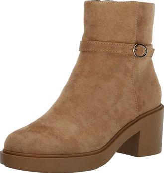 Anne Klein Fenix Ankle Boot Dark Natural FENI01F9-251 Womens