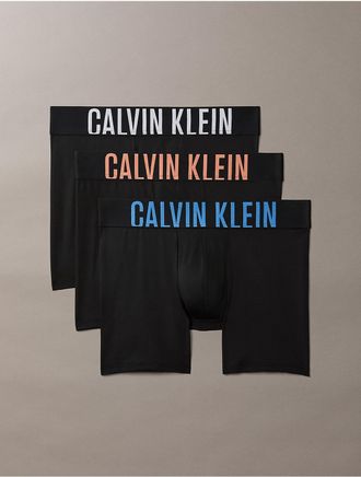 Calvin Klein Mens Intense Power Micro 3-Pack Boxer Brief - Black - XL