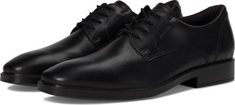 Ecco Metropole Milan Waterproof Plain Toe Derby Mens Shoes Black : EU 44 (US Mens 10-10.5) M, Leather
