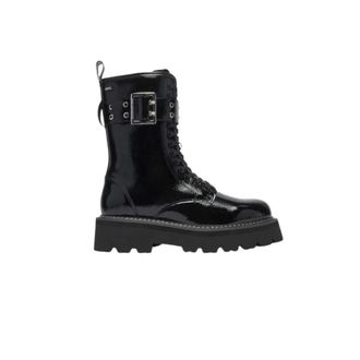 Karl Lagerfeld Kyla Veterboots - Dames - Schoenen - Zwart - Maat: 37 EU Leer