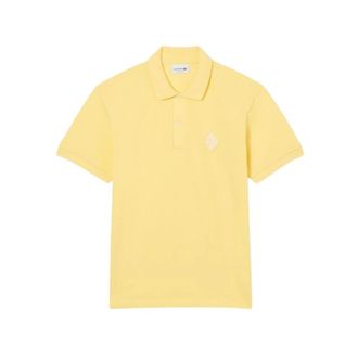 Lacoste Polo Shirts, male, Yellow, Size: M/L Classic Fit Badge Accent Piqu&eacute; Polo