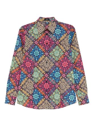 Etro floral-print shirt - women - Fabric - 38 - Pink