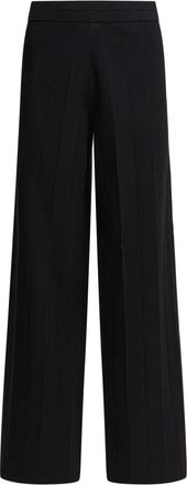 Max Mara Lama Broeken - Dames - Wijde Broeken - Zwart - L - Broeken