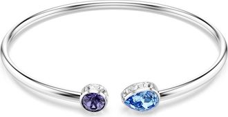 Swarovski Chroma Open Bangle Bracelet in Silver/Multi at Nordstrom