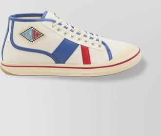 Bottega Veneta eliot leather sneakers blue red inserts