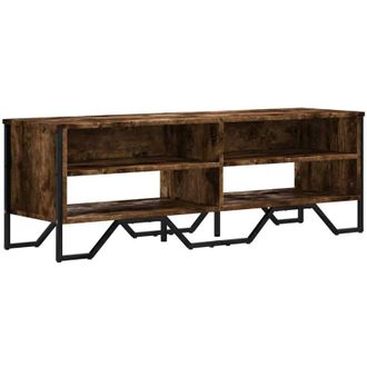 vidaXL Vidaxl - tv Cabinet Smoked Oak 122x34x41 cm Engineered Wood