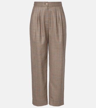 Blaz&eacute; Milano Blaz&eacute; Milano Pantaloni Glassy in lana vergine a quadri
