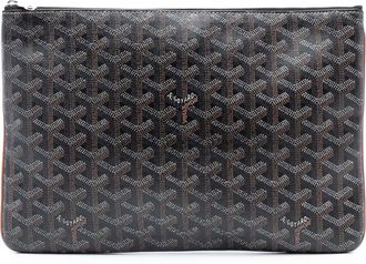 Goyard Pre-owned Womens Goyardine Senat Mm - Dark Grey Textile - One Size