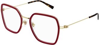 Gucci Optical Frame - Dames - Brillen - Rood - 51 MM - Accessoires