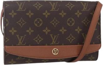 Louis Vuitton Pre-owned Canvas Cross Body Bag - Dames - Vintage Schoudertas - Bruin - ONE Size - Vintage
