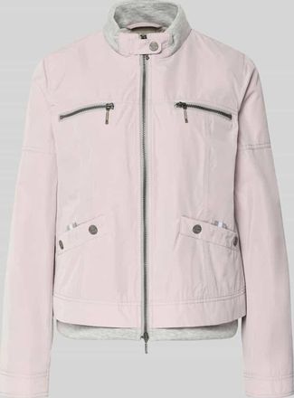 AMBER & JUNE Jacke mit Zweiwege-Rei&szlig;verschluss in Rose, Gr&ouml;&szlig;e 34