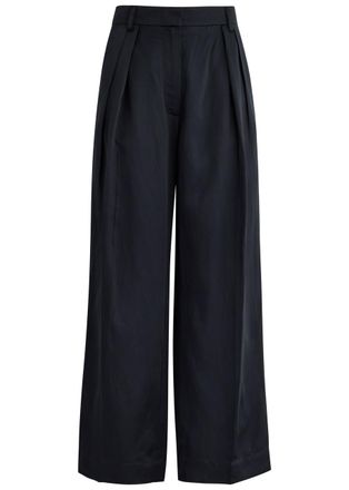 Day Birger Et Mikkelsen Day Birger ET Mikkelsen Enzo Tapered-leg Satin Trousers - Black - 38 (UK12 / M)