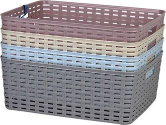cofan Cesta Multiusos 12l 36x28x13.5cm Azul Cielo Caja 6 Unid