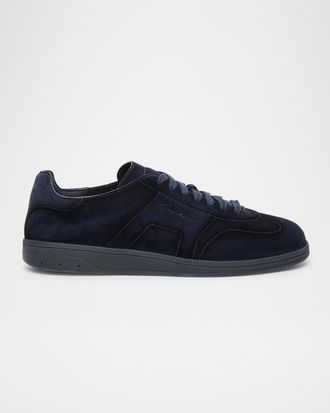 Santoni Men & apos;s Cube Suede Low-Top Sneakers