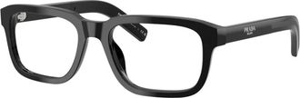 Prada PR D12V Rechthoekige Bril - Heren - Accessoires - Zwart - Maat: 55 MM