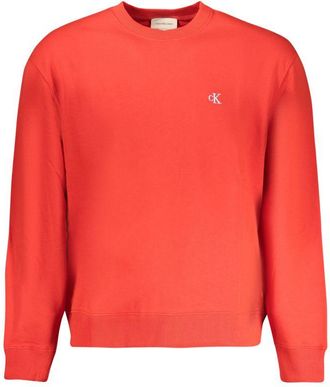 Calvin Klein Rode Katoenen Mannen Sweatshirt