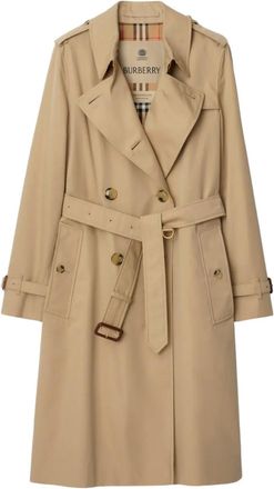 Burberry Trench doppiopetto con cintura - Marrone
