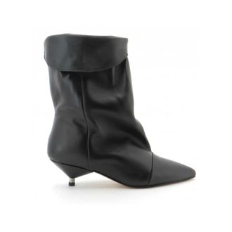Gis&egrave;l moir&egrave; Heeled Boots, female, Black, 4 UK, Miriam Heeled Boot