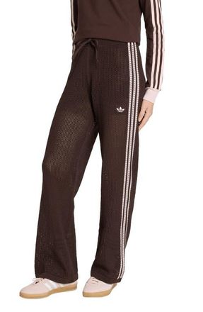 adidas Originals Firebird Open Knit Track Pants in Aurora Coffee// at Nordstrom, Size Xx-Small
