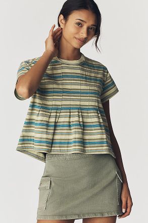 Pilcro Pleated Swing Tee