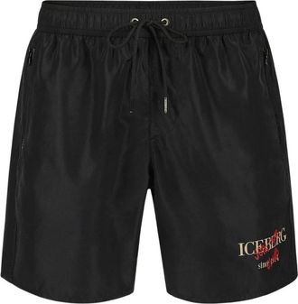 Iceberg Boxer Zwemshorts - Heren - Strandmode - Zwart - L - Polyester - Badmode