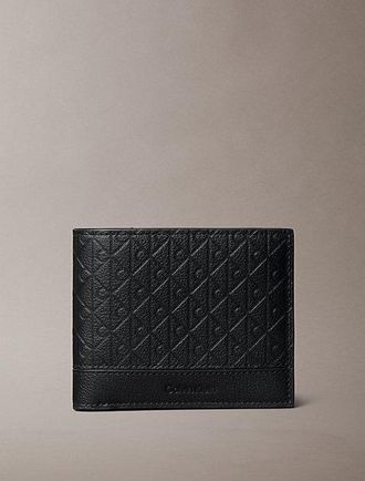 Calvin Klein Cartera De Pie Con Compartimento Para Billetes Y Monedero Con Emblema Y Rfid