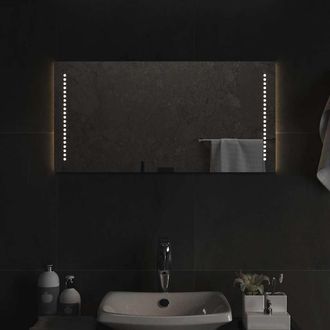 vidaXL Espejo De Ba&ntilde;o Con Led 80x40 Cm Vidaxl