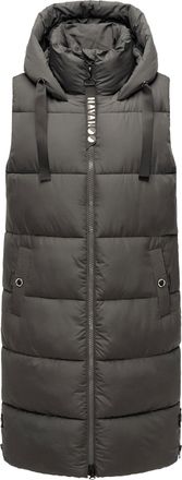Navahoo dames lange bodywarmer Schnuffelchen - Warm & Stijlvol met Capuchon