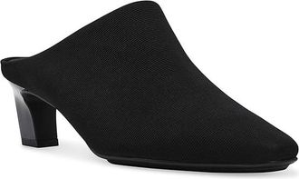 Anne Klein Sabrine High Womens Heels Black Stretch : 6.5 M, Rubber/Suede