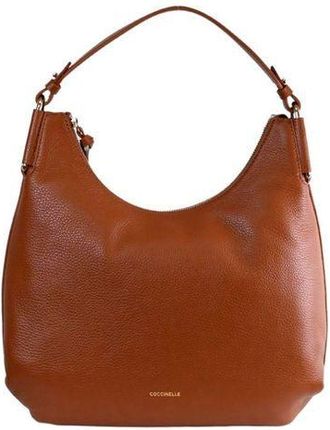 Coccinelle Womens Shoulder Bag Cognac Cowhide Shoulder-bags