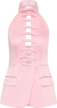 Rebecca Vallance Blusa con fiocco - Rosa