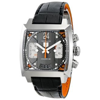 Tag Heuer Pre-owned Tag Heuer Monaco Chronograph Automatic Grey Dial Mens Watch CAL5112.FC6298