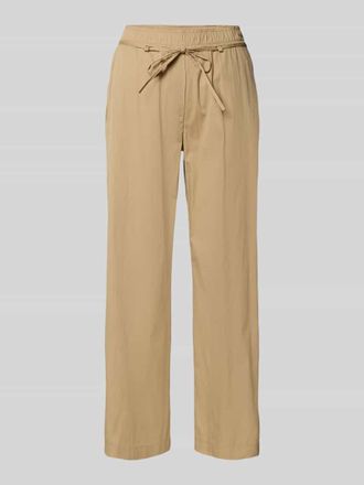 M.A.C Straight Leg Stoffhose mit verk&uuml;rztem Schnitt Modell CHiara in Beige, Gr&ouml;&szlig;e 32