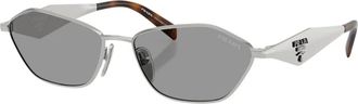 Prada Dames, Accessoires, Grijs, Maat: 57 MM