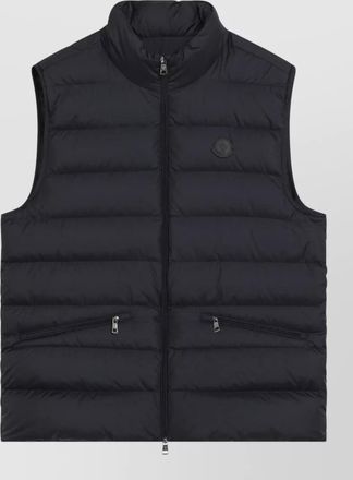 Moncler hooded padded gilet high neck pockets