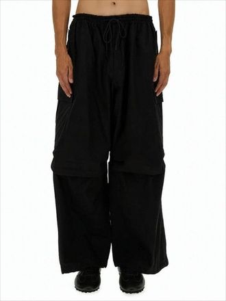 Yohji Yamamoto Wide-Leg Casual Pants With Elastic Waistband