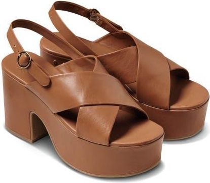 Emu Slingback Platform Sandal in Tan at Nordstrom, Size 10