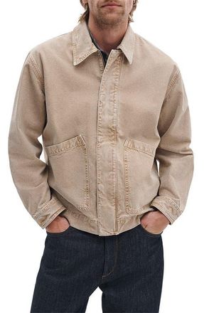 Rag & Bone Hudson Cotton Canvas Jacket in Antitaupe at Nordstrom, Size Medium