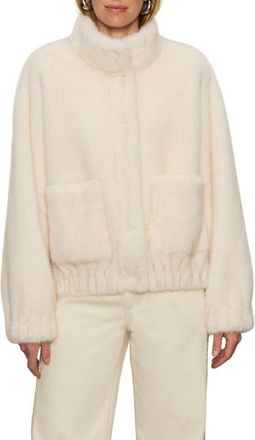 Sanctuary Coco Faux Fur Jacket in Almond Cream at Nordstrom, Size X-Small