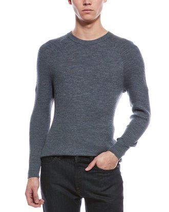 Raffi Raglan Wool-Blend Crewneck Sweater