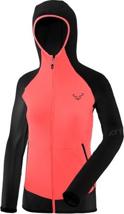 Dynafit Transalper Light Polartec Hoody Fleecejacke f&uuml;r Damen | rot/schwarz