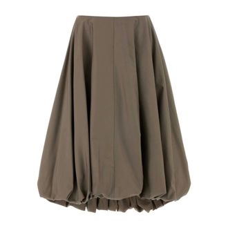 Balenciaga Dames, Rokken, Bruin, Maat: S Katoen