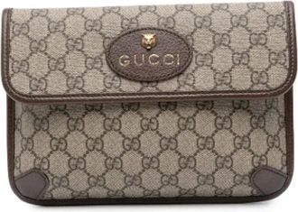 Gucci Pre-owned Belt Bags, female, Beige, Size: ONE SIZE Pre-owned Fabric crossbody-bags