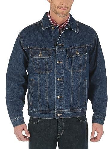 Western Blouson Wrangler Homme VESTE EN JEAN'S MID STONE WRANGLER