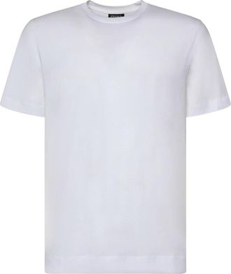 Ermenegildo Zegna Logo Katoen Jersey T-shirt - Heren - T-shirts - Wit - 6XL - Katoen - Tops