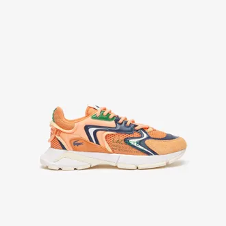 Lacoste Mens L003 Neo Trainers in Orange - Size UK 10.5